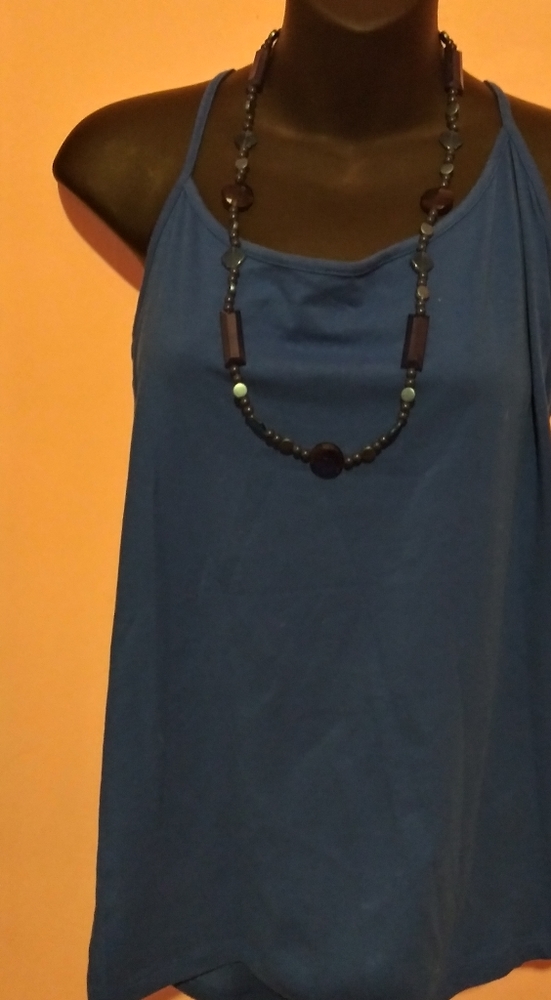 NO BOUNDARIES Blue Tank Top 2X